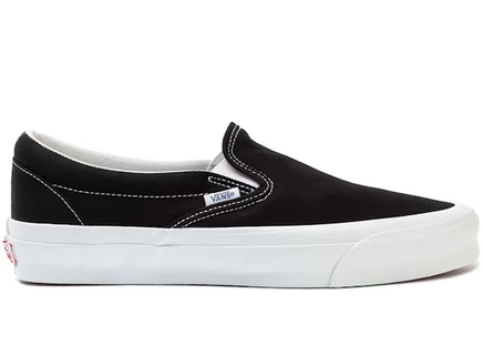 Унисекс слипоны Vans Vault OG Classic Slip-On LX из канваса, черно-белые