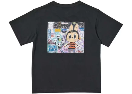 Детская футболка Uniqlo x POP MART 485614, черная