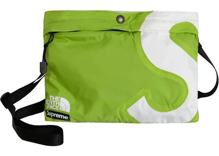 Унисекс сумка через плечо Supreme The North Face S Logo, лайм