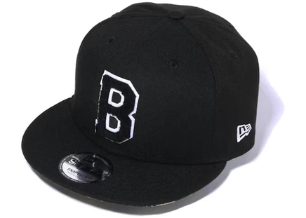Унисекс кепка Bape B Logo 9Fifty New Era, черная