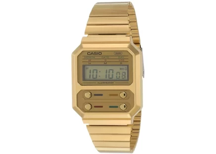 Винтажные цифровые часы Casio A100WEG-9ADF, серые