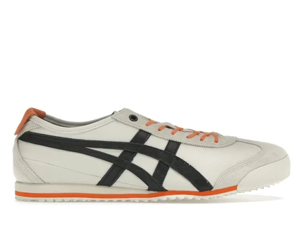 Мужские кроссовки asics mexico 66 sd, крем/черный/оранжевый