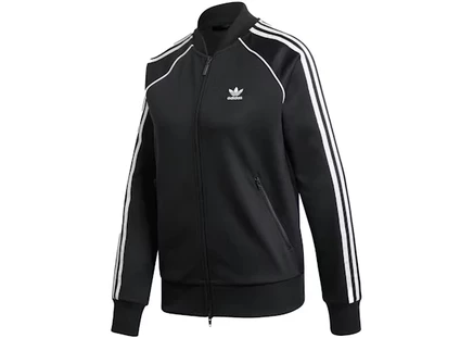 Женская олимпийка Adidas Primeblue SST, черно-белая