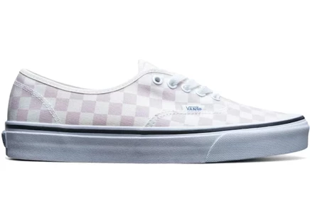 Мужские кеды vans authentic шахматные, розово‑кремовые
