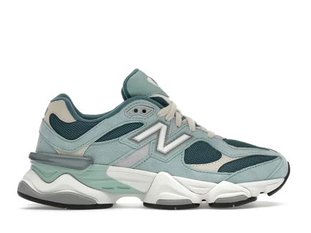 Мужские кроссовки New Balance 9060, зелено-бежевые