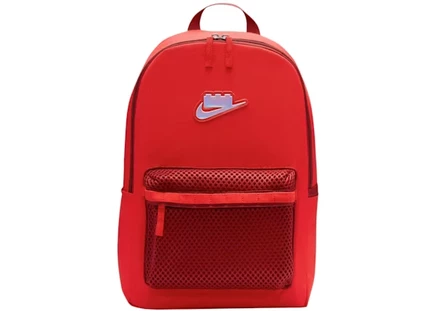 Унисекс рюкзак Nike x LEGO Heritage 25 л, красный/серебристый