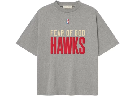 Fear of God Essentials Atlanta Hawks Tee Dark Heather dark heather