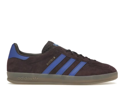 Мужские кроссовки Adidas Gazelle Indoor, бордово-голубые