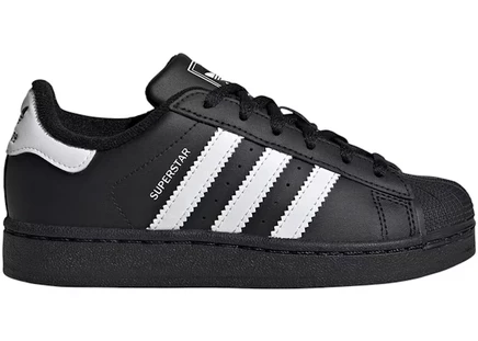 Детские кроссовки Adidas Superstar II (PS), черно-белые