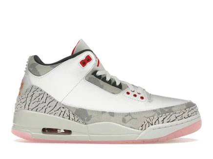 Мужские кроссовки Jordan 3 Retro Wings, бело-красные