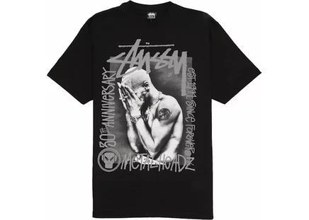 Мужская футболка Stussy x Goldie Metalheadz 30, черная