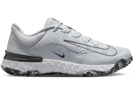 Женские кроссовки Nike Alpha Huarache Elite 4 Turf, платиново-серые/белые