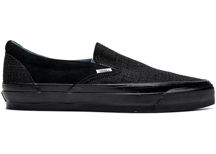 Мужские слипоны Vans Classic Slip-On 98 LX Tweed, черные
