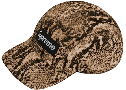 Унисекс кепка Supreme Snakeskin Corduroy Camp, песочная