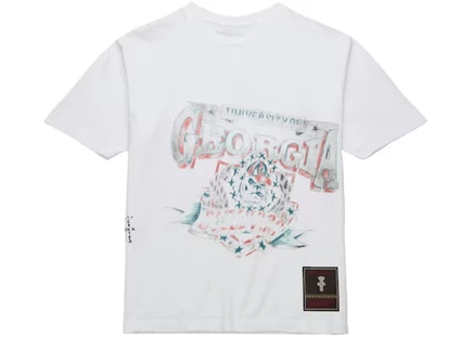 Унисекс футболка Travis Scott x Mitchell & Ness, белая