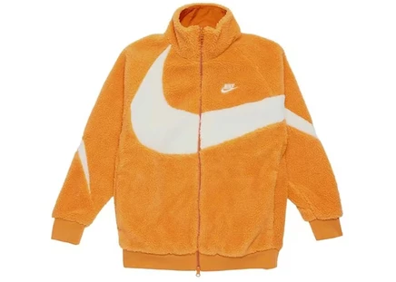 Мужская куртка Nike Big Swoosh Reversible Boa, горчично-белая