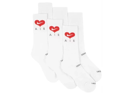 Мужские носки Nike x Drake Certified Lover Boy (3 пары), белые