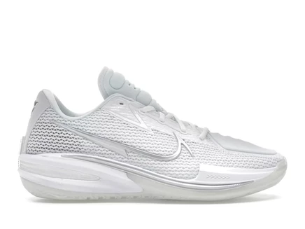 Мужские баскетбольные кроссовки Nike Air Zoom GT Cut, белые с хромом