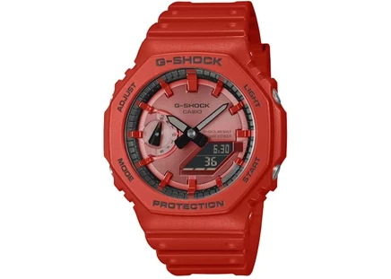 Мужские часы Casio G-Shock GA-2100RRB-4A аналогово-цифровые, корпус 49 мм из смолы, ремешок из смолы