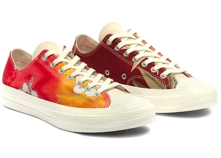 Converse Chuck Taylor All Star 70 Ox Tropical Shirt orange/dark red/egret