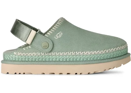 Женские сабо ugg goldenstar meadow accent, оливковые