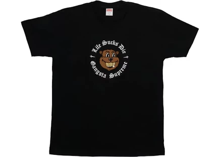 Футболка Supreme Life Sucks Die, черная