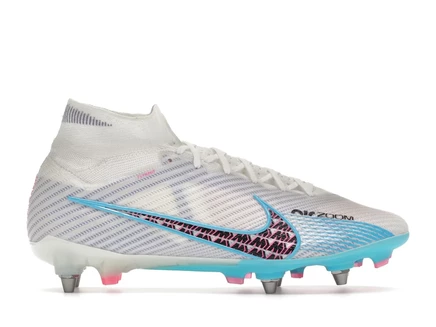 Мужские бутсы Nike Mercurial Superfly 9 SG, сине-голубые