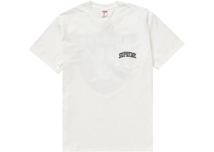 Футболка Supreme NFL x Raiders ′47 Pocket Tee, белая