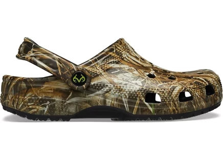 Мужские сабо Crocs Classic Clog Realtree MAX-7, камуфляжные