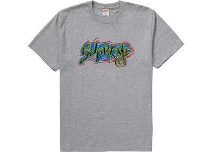 Мужская футболка Supreme Scratch, меланжевая