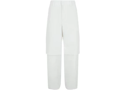 Мужские карпентер-брюки Off-White двухслойные, белые