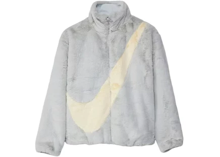 Женская куртка Nike Swoosh из меха, Photon Dust/Cashmere