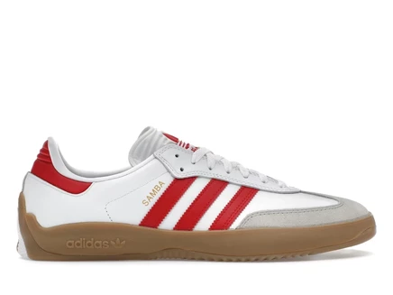 Мужские кроссовки Adidas Puig Samba, бело-алые