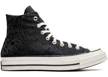 Мужские кеды Converse Chuck 70, черные с леопардом