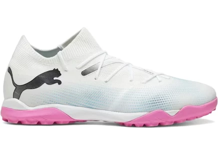 Мужские бутсы Puma Future Match 7 TF, бело-черно-розовые