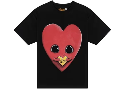 Мужская футболка Drew House Drew Heart, черная