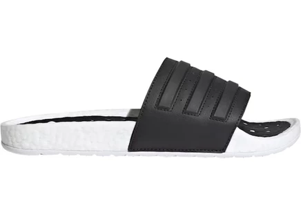 Мужские шлепанцы Adidas Adilette Boost, бело-черные