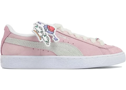 Мужские кроссовки Puma Suede Fluz, розово-лавандовые/белые