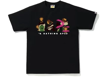 Мужская футболка Bape Figure Tee x BAIT x Funko, черная
