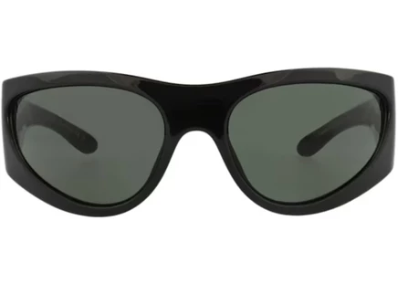 Солнцезащитные очки Gucci Shield-Frame, черные/серые