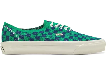Vans LX Authentic 44 EK Punk Check Green Navy green/navy