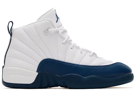 Детские кроссовки Jordan 12 Retro (PS), бело-голубые