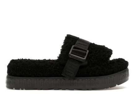 Женские шлепанцы Ugg Fluffita Slide, черные