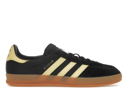 Мужские кроссовки Adidas Gazelle Indoor, черно-желтые