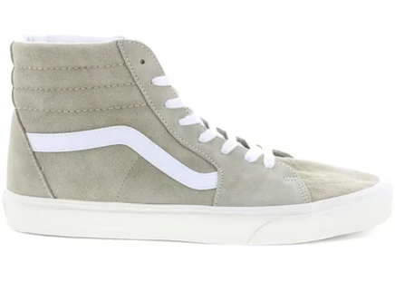 Мужские кроссовки Vans Sk8-Hi Pig Suede, серые/белые