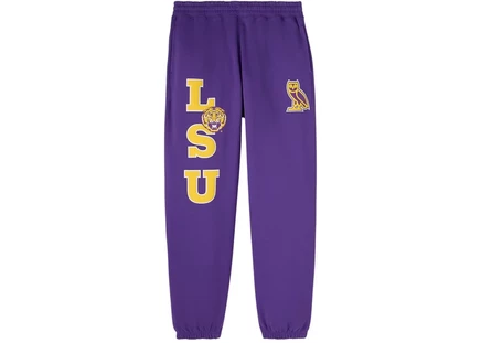 Мужские спортивные штаны OVO NCAA LSU Tigers, фиолетовые