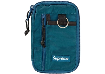 Мужская сумка Supreme Small Zip Pouch, бирюзовая