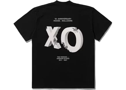 Мужская футболка The Weeknd House Of Balloons XO, чёрная