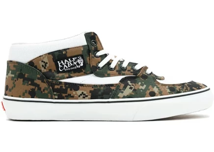 Мужские кеды Vans Half Cab Supreme x CDG, оливковые