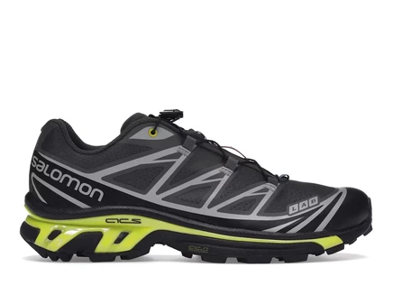 Унисекс кроссовки Salomon XT-6, черно-серо-желтые